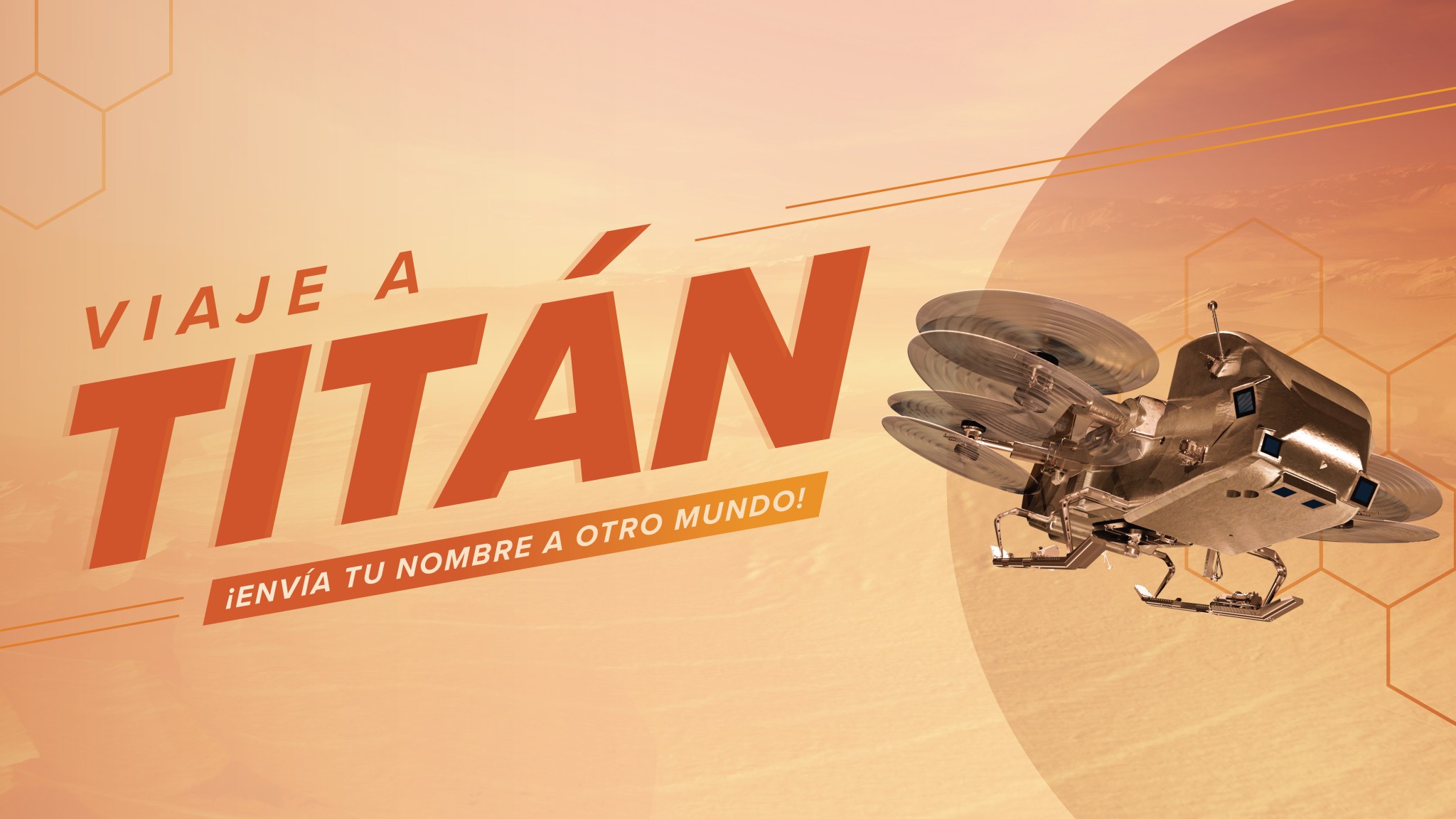 Envía tu nombre a Titán en la misión Dragonfly de la NASA
