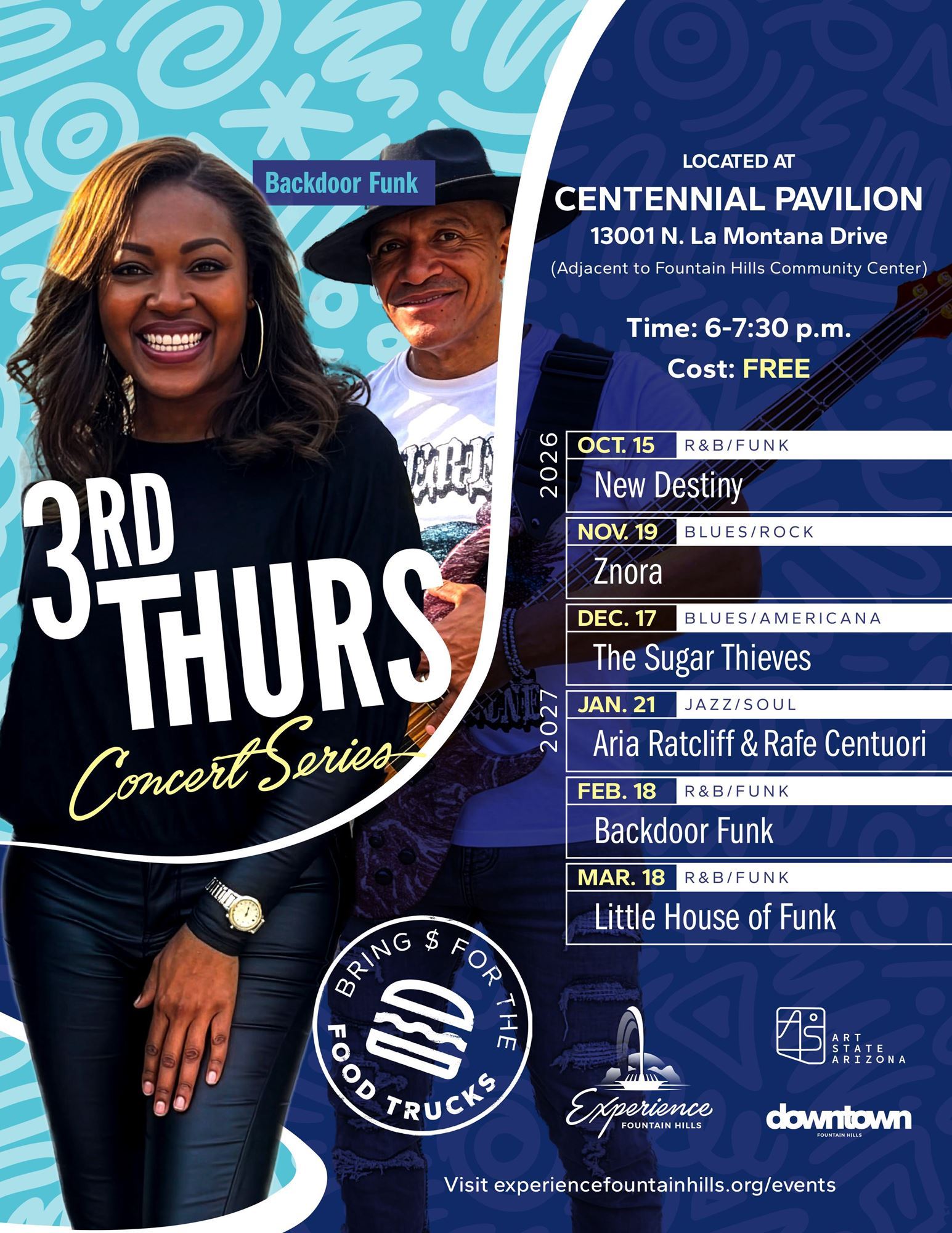 Popular 3rd Thursday concert series returns to Centennial Pavilion this fall