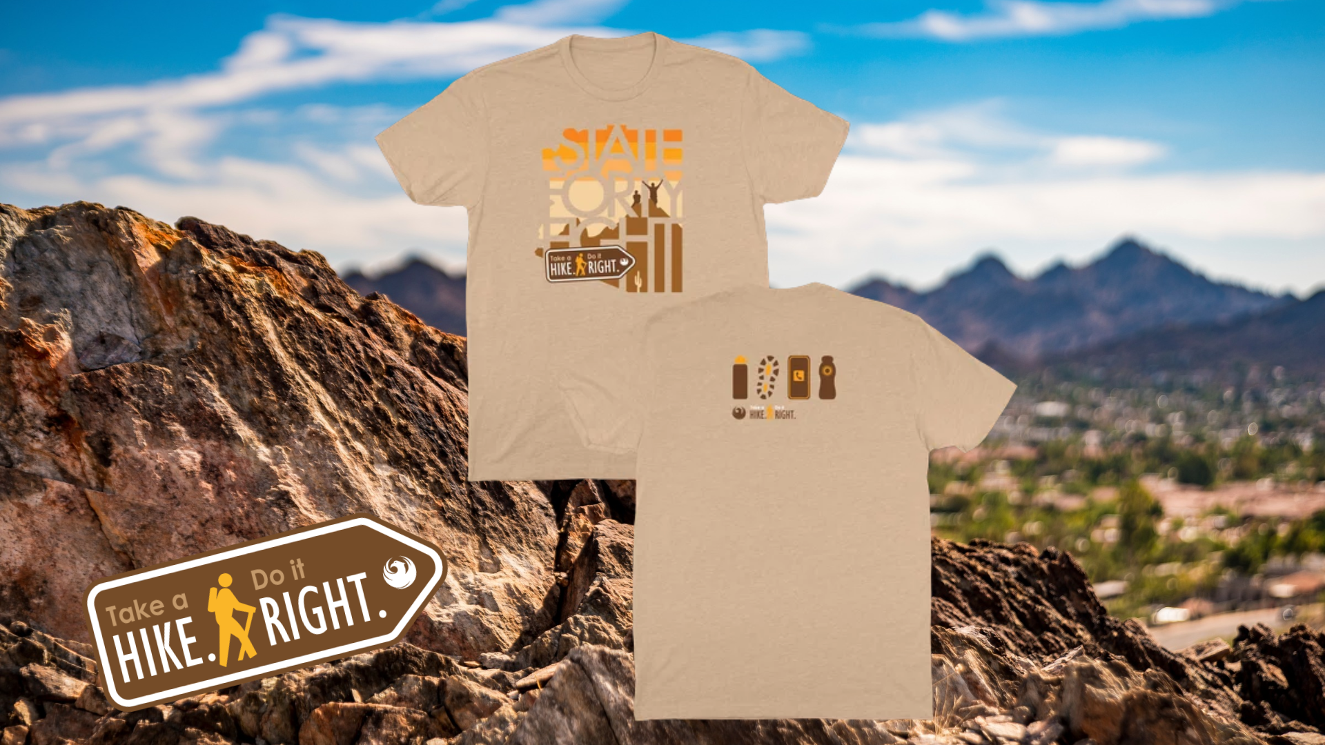 State Forty Eight and Parks and Recreation launch T shirt to support safe hiking awareness